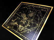 Sagittarius Sagittarius 12 Constellation 12 Constellation Cosmic Celestial Body Picture Gold Leaf Poster Decorative Painting