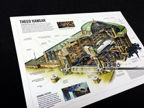 THEED Sid hangar scene around Star Wars Starwars Original painting setting poster decorative painting