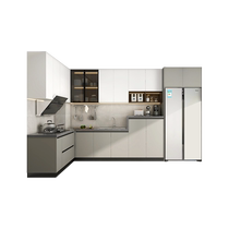 Quanyou whole house custom cabinet kitchen integrated cabinet kitchen cabinet L-shaped simple one-piece combination customization
