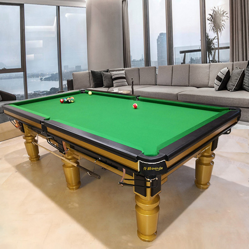 Jo Knighte Gold Leg Chinese Black 8 Gold Chia Billiard Table Commercial Case Standard Steel Bank Home American Billiards Price-Taobao