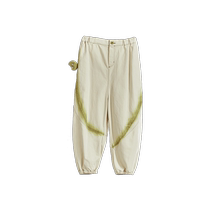 Small day with childrens clothing original design 2024 spring new male girl child casual loose all-cotton denim long pants