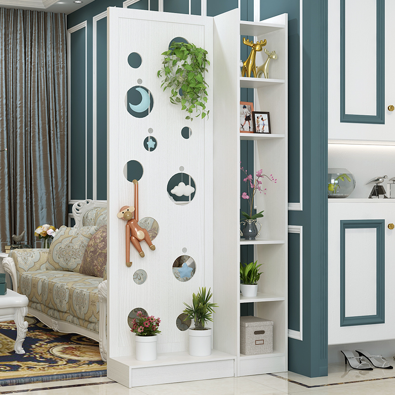 European-style screen partition living room bedroom entrance modern minimalist decoration light luxury wooden multi-layer board feng shui cover screen