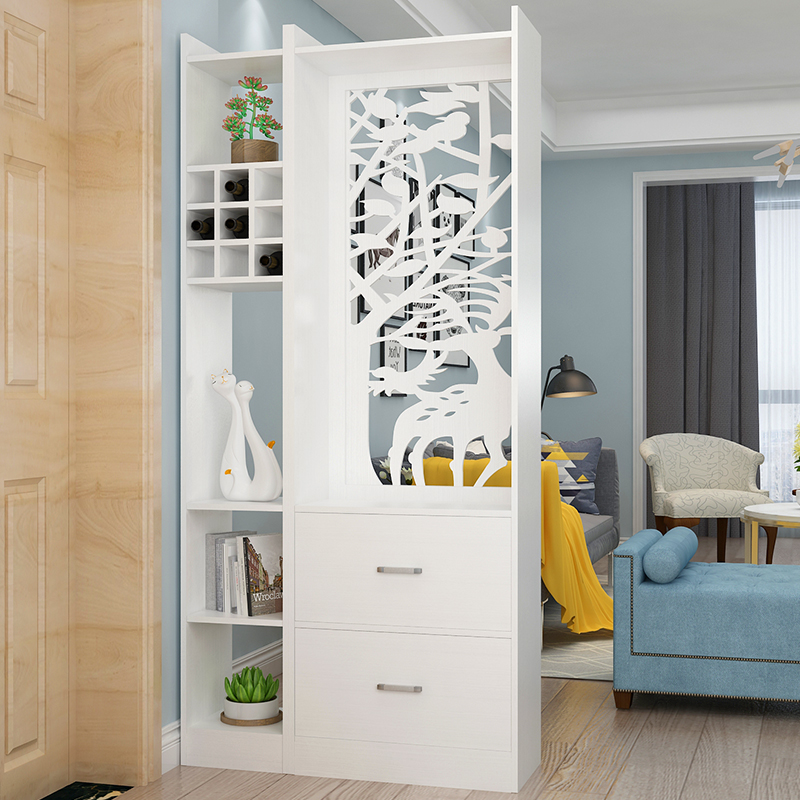 Screen partition Living room Xuanguan Cabinet Office Brief About modern Home Fold Folding Screen Hollowed-out Carved Bedroom Shelter Decoration-Taobao