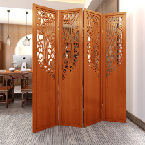 European style new screen partition living room bedroom hotel office simple modern folding movable wooden folding screen