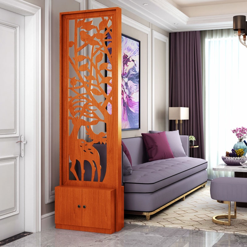 New Chinese-style screen partition living room bedroom multi-functional seat screen simple modern wooden porch frame bedroom decoration frame