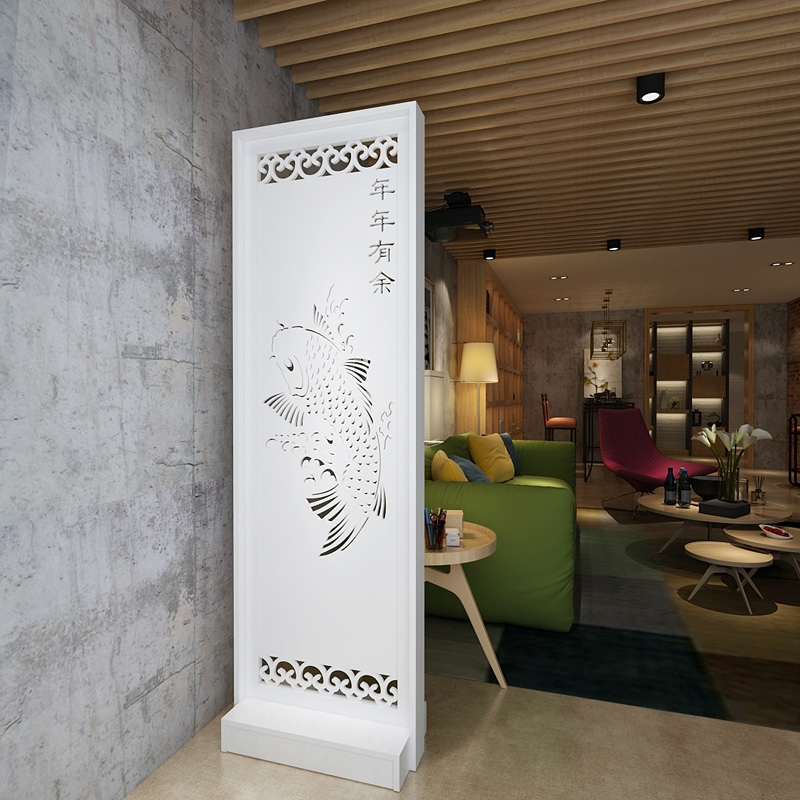 Chinese-style screen partition living room simple modern European-style hollow double-sided entry door porch partition cabinet living room bedroom