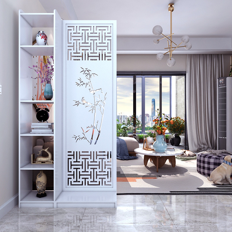 Chinese-style screen partition living room multi-functional porch simple modern double-sided small apartment decoration office screen