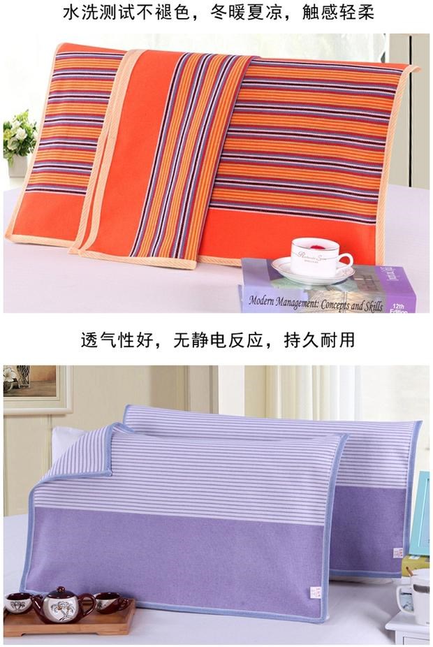 [A] Cặp thô cũ khăn Tăng dày mã hóa mite ẩm đơn thấm tất cả các mùa - Khăn gối vỏ gối
