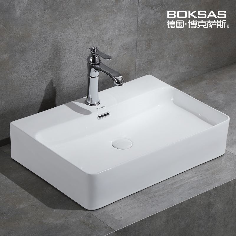 Boxus Nordic ceramic square table basin washbasin powder room art basin household hand-washing balcony basin