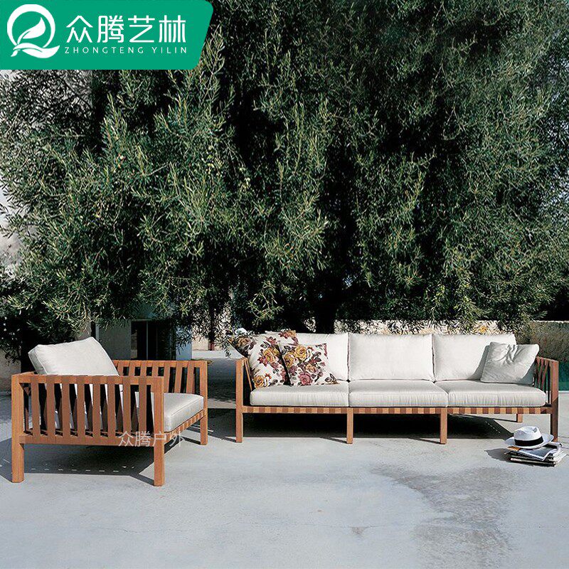 Grapewood Outdoor Sofa Patio Open-air Solid Wood Vine furniture Furniture Sample House Display Center Foyer Outdoor Art Weaving Sofa Chair