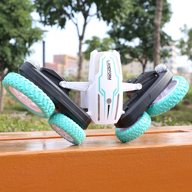 Drift cross-country climbing car remote turning over double sided caterpillar aerobatic car boy 61 children's toy birthday present