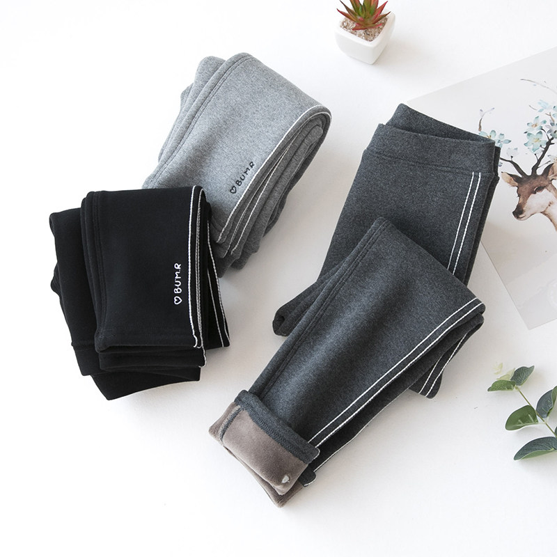 Girls ' velvet inner pants Autumn and winter wear Western style thickened children's inner pants Female baby cotton warm pants