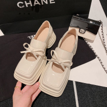 JOVKATTI Tyre thick soles exploded Mary Jane Single Shoes 2023 New Butterfly Conjunction Cake head fu shoes