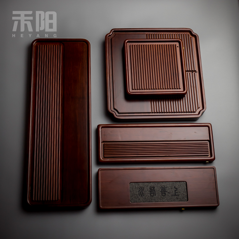 Send Yang heavy bamboo tea tray was kung fu tea saucer dish bamboo bamboo tea tray tea tea home simple imitation of bakelite