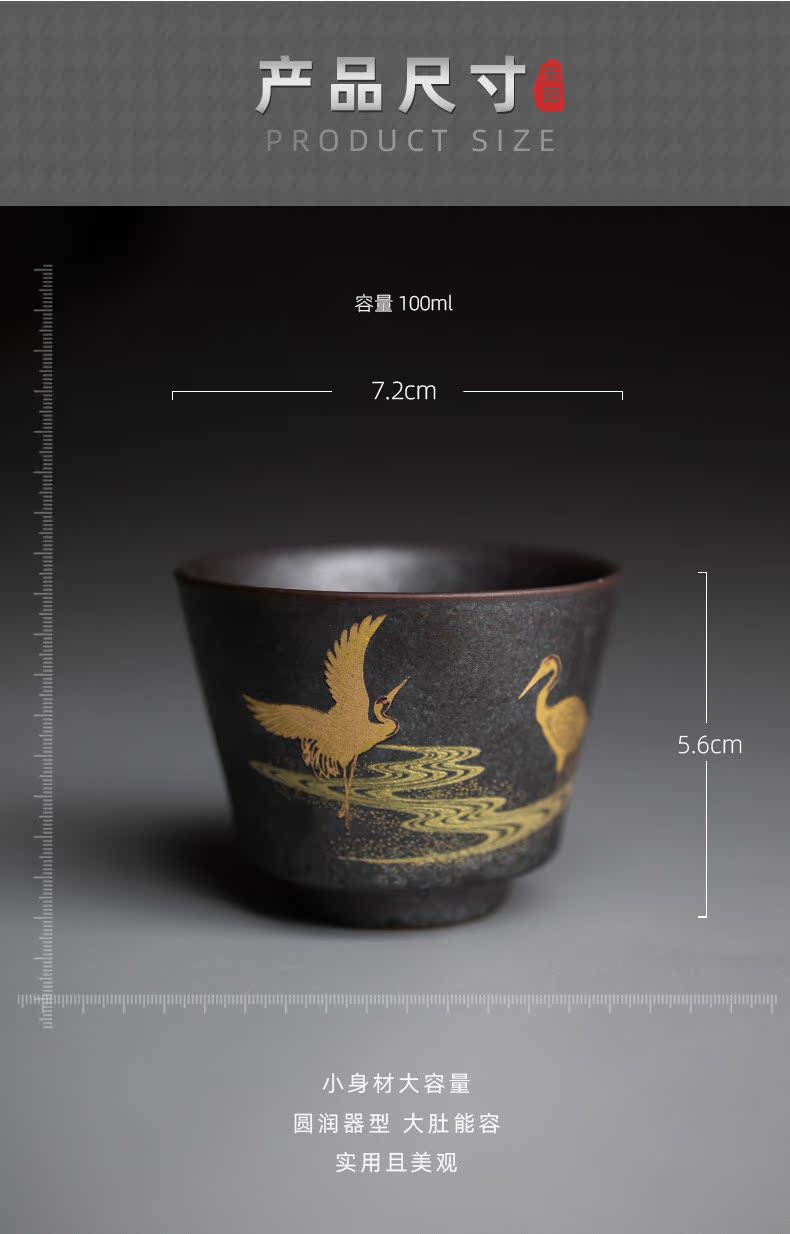 Send Yang ceramic up kung fu master cup single cup sample tea cup of tea cups, small tea cup set custom