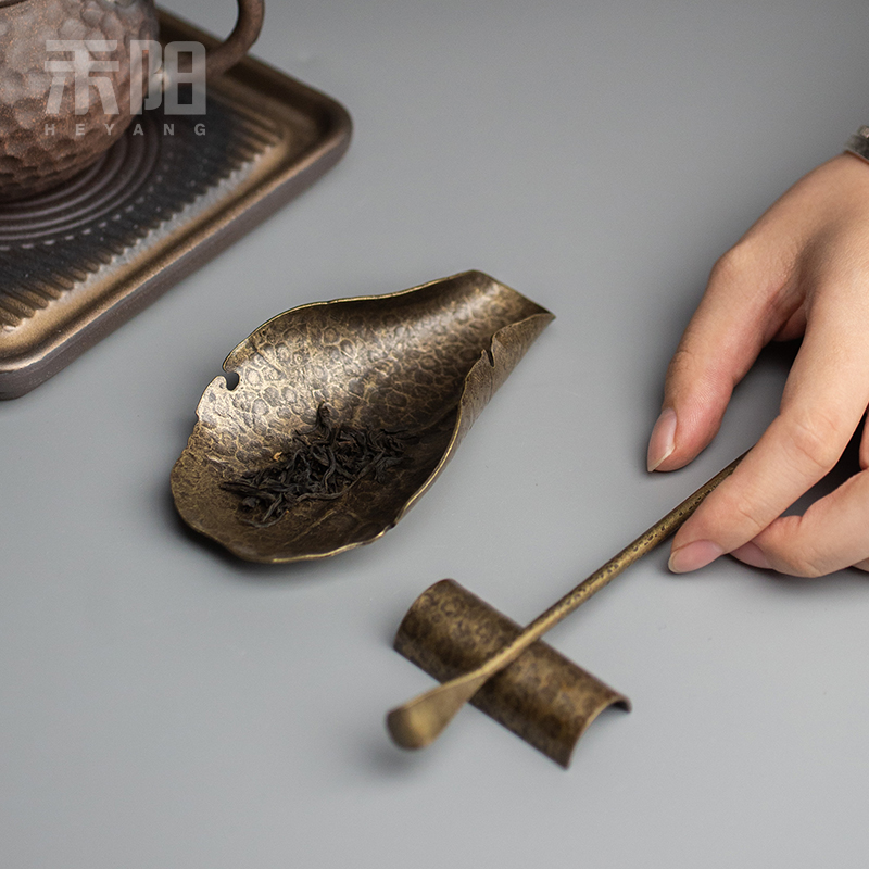 Send Yang's brass manual is three - piece household wake tea tea is tea, creative kung fu tea taking of spare parts