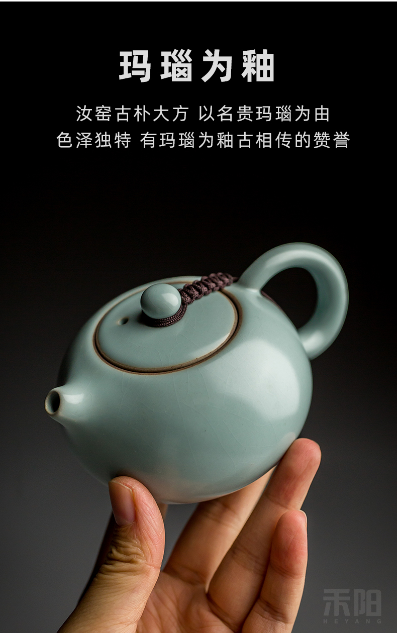 Send Yang your up ceramic kung fu xi shi pot of tea pot, small single pot of your porcelain piece can support his family with a teapot