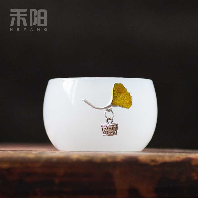 Send Yang XFX aquamarine porcelain coloured glaze porcelain cups, small sample tea cup masters cup single cup of tea light coloured glaze kung fu tea set