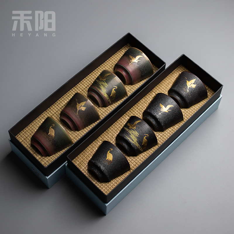 Send Yang ceramic up kung fu master cup single cup sample tea cup of tea cups, small tea cup set custom