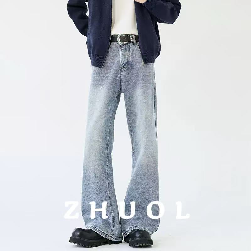 American-Style Cleanfit Basic Flared Washed Xintang Jeans Unisex Versatile Casual 2021m Version Pants