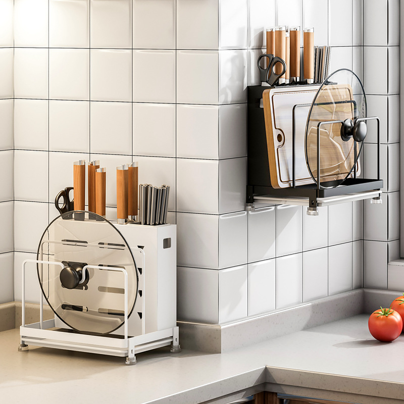 Knife frame kitchen products with frame multifunctional pot cover wall mounted knife seat chopstick cage collection
