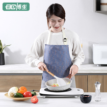 Bosheng 2022 new four seasons apron home kitchen waterproof and oil-proof female spring thin work clothes cooking apron