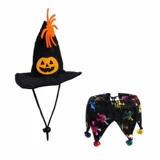 Шапка, шарф, шарф-платок, забавный комплект, колокольчик, домашний питомец, xэллоуин, кот, наряжаться