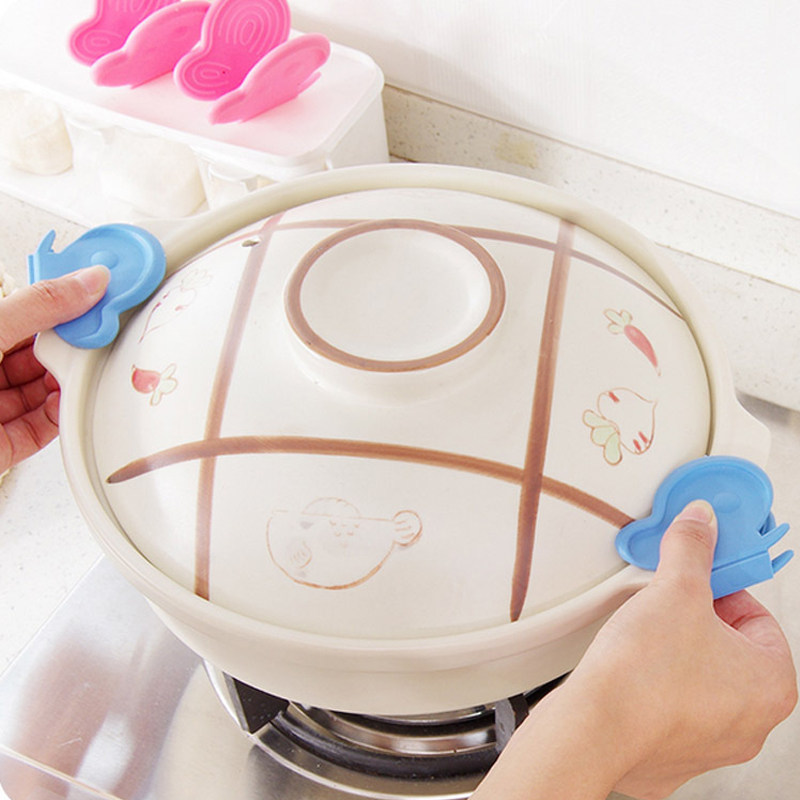 Increased Clip Creative Butterfly Kitchen Heat insulation and anti-hot silicone oven for baking bowl clip