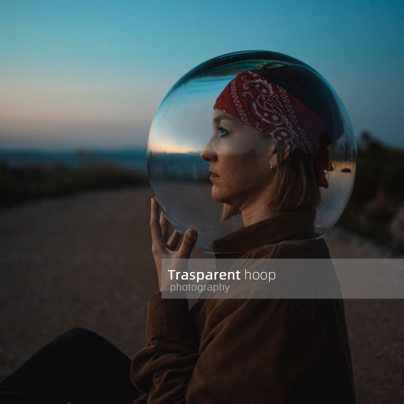 Decorative shooting acrylic ball plastic transparent hollow ball hood space hood