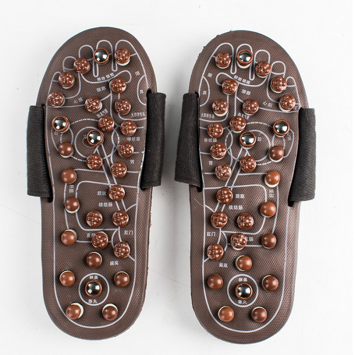 Massage slippers magnet swivel Moxibustion Plantar Acupoints New Cobblestone Home Indoor Men And Women Bathroom Massage Shoes