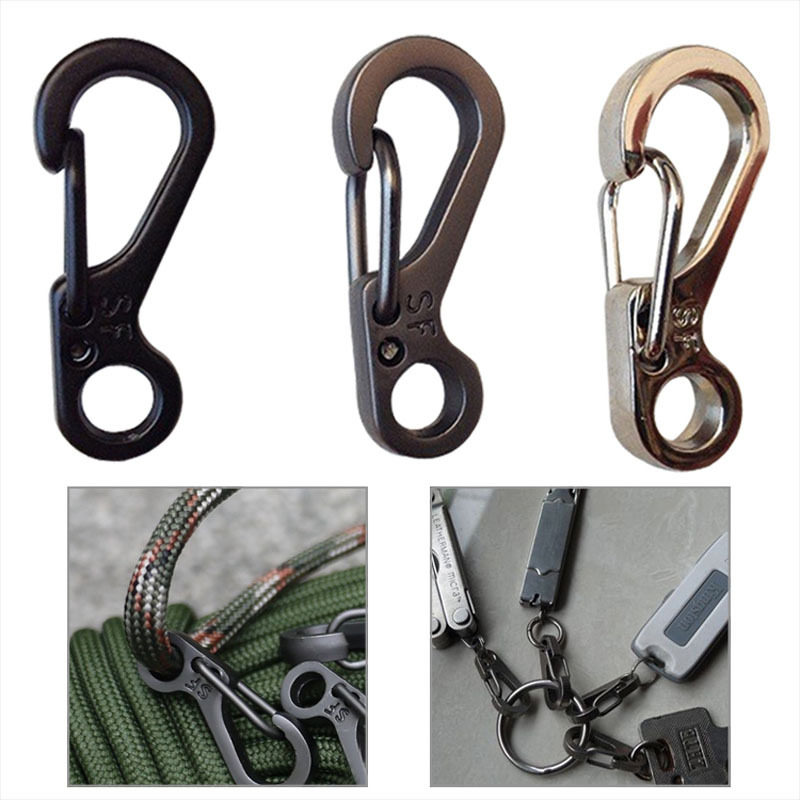 SF subsection mini-hanging buckle Classic brevity mini spring hanging buckle key ring Mountaineering buckle Quick hanging key buckle