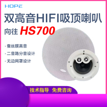 HOPE longing for HS700 home coaxial set resistance suction top sound box Background music sound ceiling Ceiling Horn