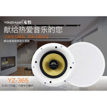 Turn right YZ365 suction top horn 366 coaxial two-frequency double tenor ceiling sound 386 ceiling speaker 6 5 inches