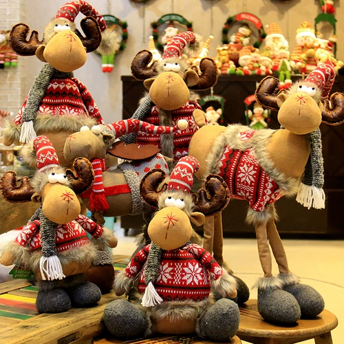 Рождественский плюшевый декор, телескопическая детская кукла, подарок на день рождения