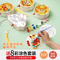Тыквенный фонарь, портативная раскраска, набор материалов для детского сада, DIY, xэллоуин, ручная роспись