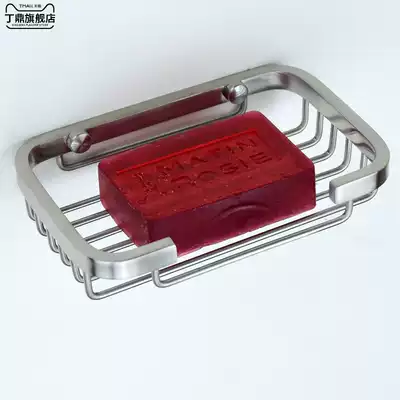 Powder room soap box holder perforated drain bathroom stainless steel soap box rack soap mesh soap dish Hotel hanging
