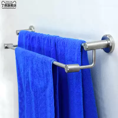 304 stainless steel towel rack cosmetic room bath towel rack bathroom rack single pole towel bar toilet wall mounted rack