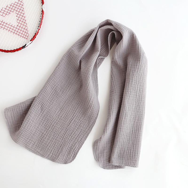 Lightweight Sports Towel, Pure Cotton Fitness Sweat Towel, Cycling Scarf, Neck Scarf, Shawl, Cross-Border Trade Long Towel, Fluffy and Soft