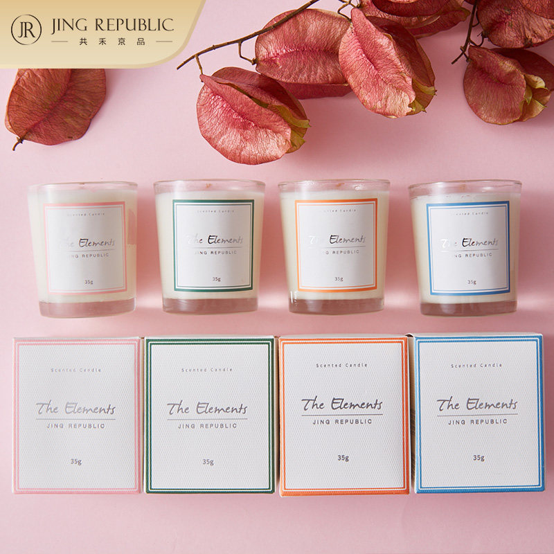 共禾京品 THE Element系列 欧式香薰蜡烛 35g 天猫优惠券折后￥9.9包邮（￥39.9-30）多种香型可选