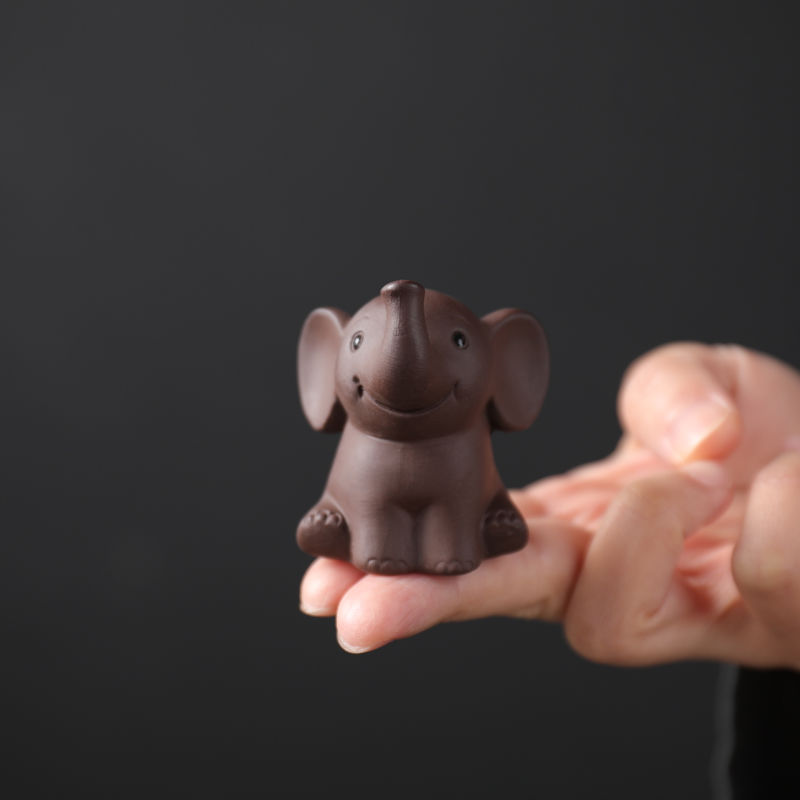 Fingertips tea pet purple mini express piggy like cattle fish rat chicken bowl aquarium tea tray was furnishing articles household ceramics, fleshy
