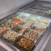 Freezer ice cream classification partition refrigerator ice cream partition grid frozen meatball partition board refrigerator built-in shelf