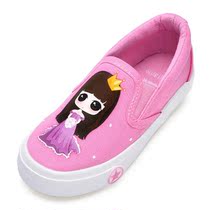 Girls  cloth shoes 2019 autumn new childrens canvas shoes breathable pedal shoes Korean version of childrens shoes white shoes sneakers