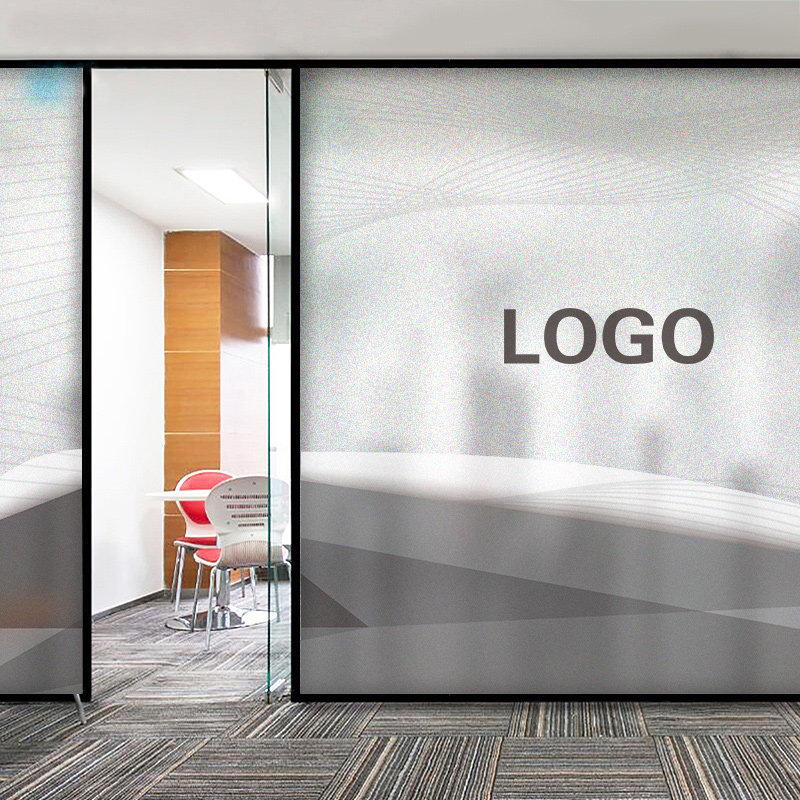 Business office Conference room Glass cling film Building Road partition Decorative Glass Stickers Customizable transparent electrostatic stickers