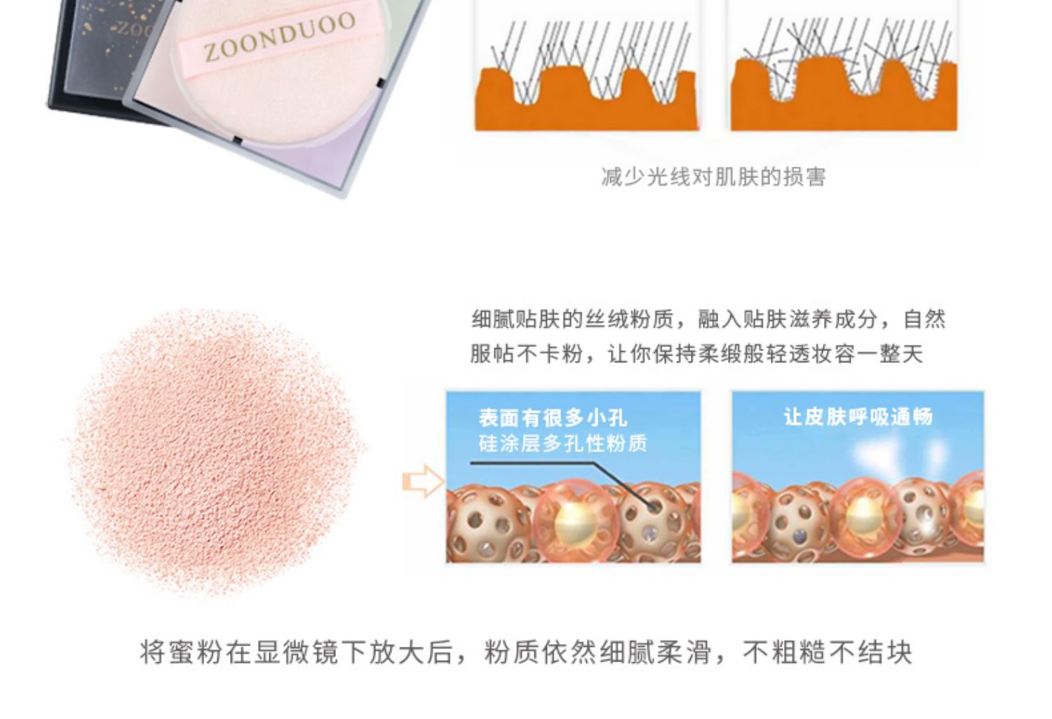 Phấn trang điểm quyến rũ mượt mà bốn màu mật ong bột lỏng phấn trang điểm che khuyết điểm khả năng sửa chữa không thấm nước không mất dầu trang điểm lâu dài đích thực - Quyền lực lameila phấn phủ