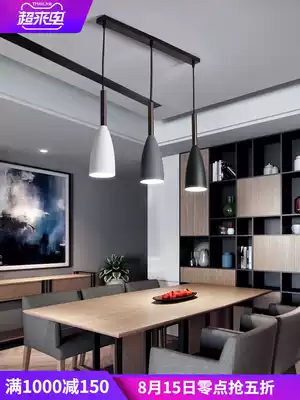 New dining room chandelier Modern simple fashion creative personality Nordic led three-head chandelier bed head bar lamp