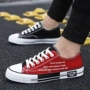 Giày siêu cháy Giày nam giày vải nam Giày nam hai màu phiên bản Hàn Quốc của xu hướng giày sinh viên hoang dã - Plimsolls giày the thao nam