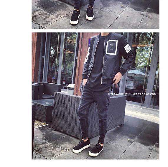 Mùa xuân và mùa hè quần jeans nam giản dị 9 chín quần Phiên bản Hàn Quốc của quần co giãn nam chân 8 tám xu đồ nam đẹp