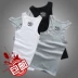 Áo vest nam mùa hè co giãn bó sát áo liền thân màu trắng trống cotton vest nam vest thể thao chạm đáy áo sơ mi nam bộ vest nam cho người trung tuổi Áo vest cotton