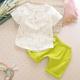 Bé trai Summer Set 2 chàng trai mùa hè Suit Handsome sọc -6-Year-Old Boy Vest Quần soóc trẻ em.