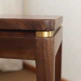 Импортированный черный орех маленький скамейка Творческое стул с твердым деревом с твердым деревянным табуретом кубический стул Дети Дети Сидящие стул, бронзовые и деревянные табуретки